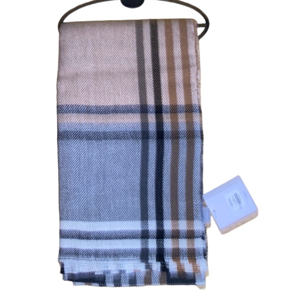 NWT OBLONG Scarf, Plaid, Multicolor